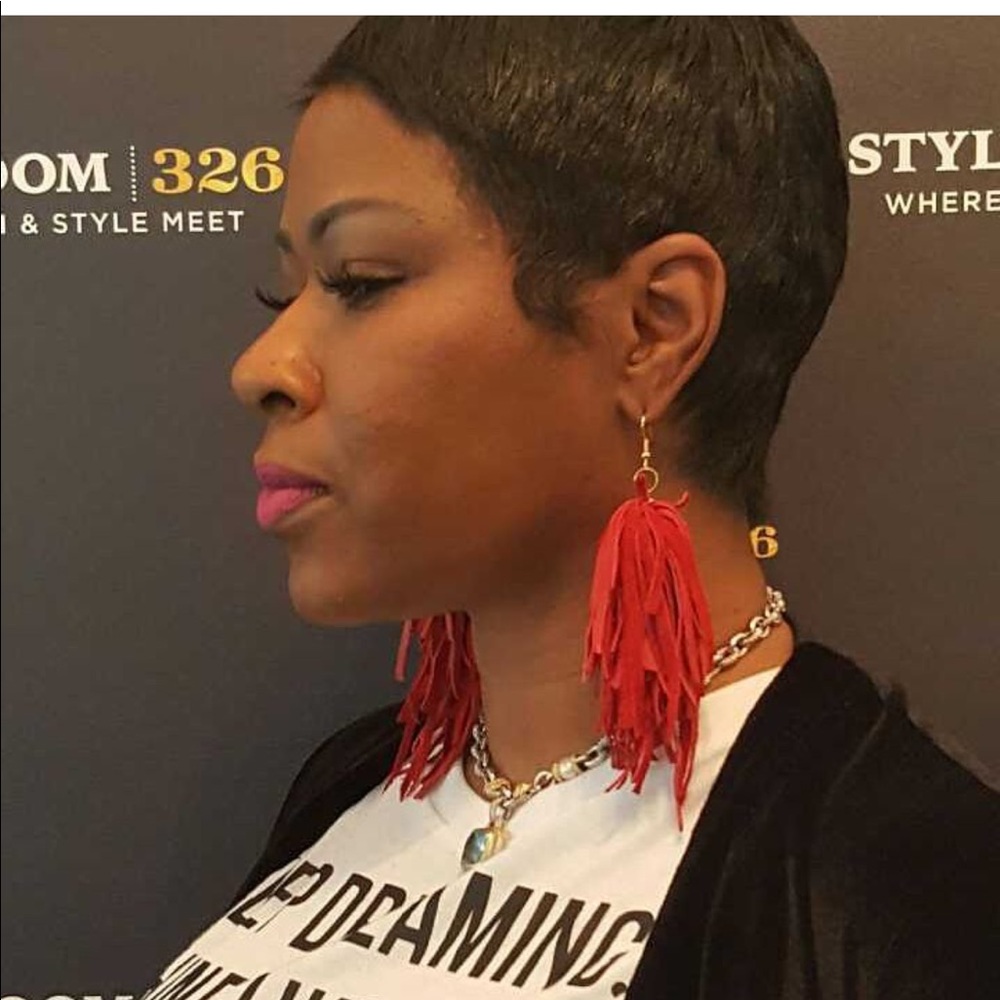 Fringe Leather earrings